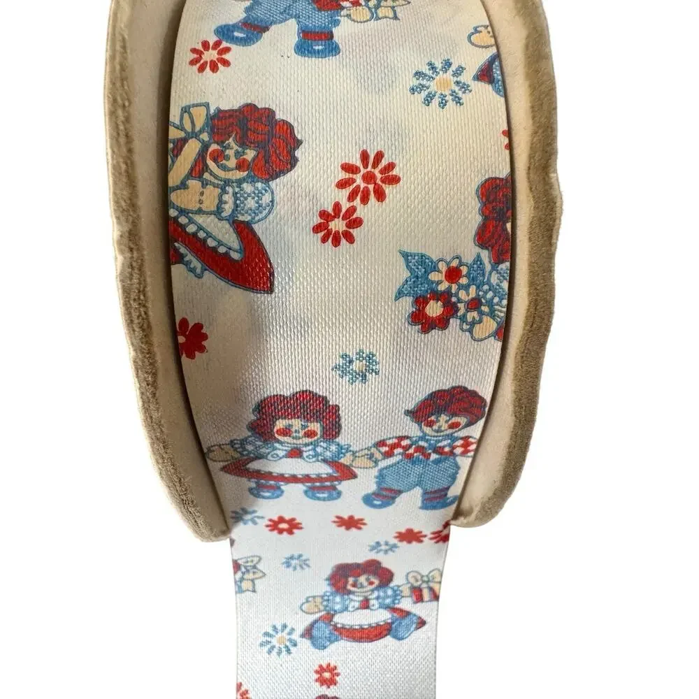 Vintage Ragdoll Print Ribbon Flora-Satin Children World‎ Craft Waterproof USA